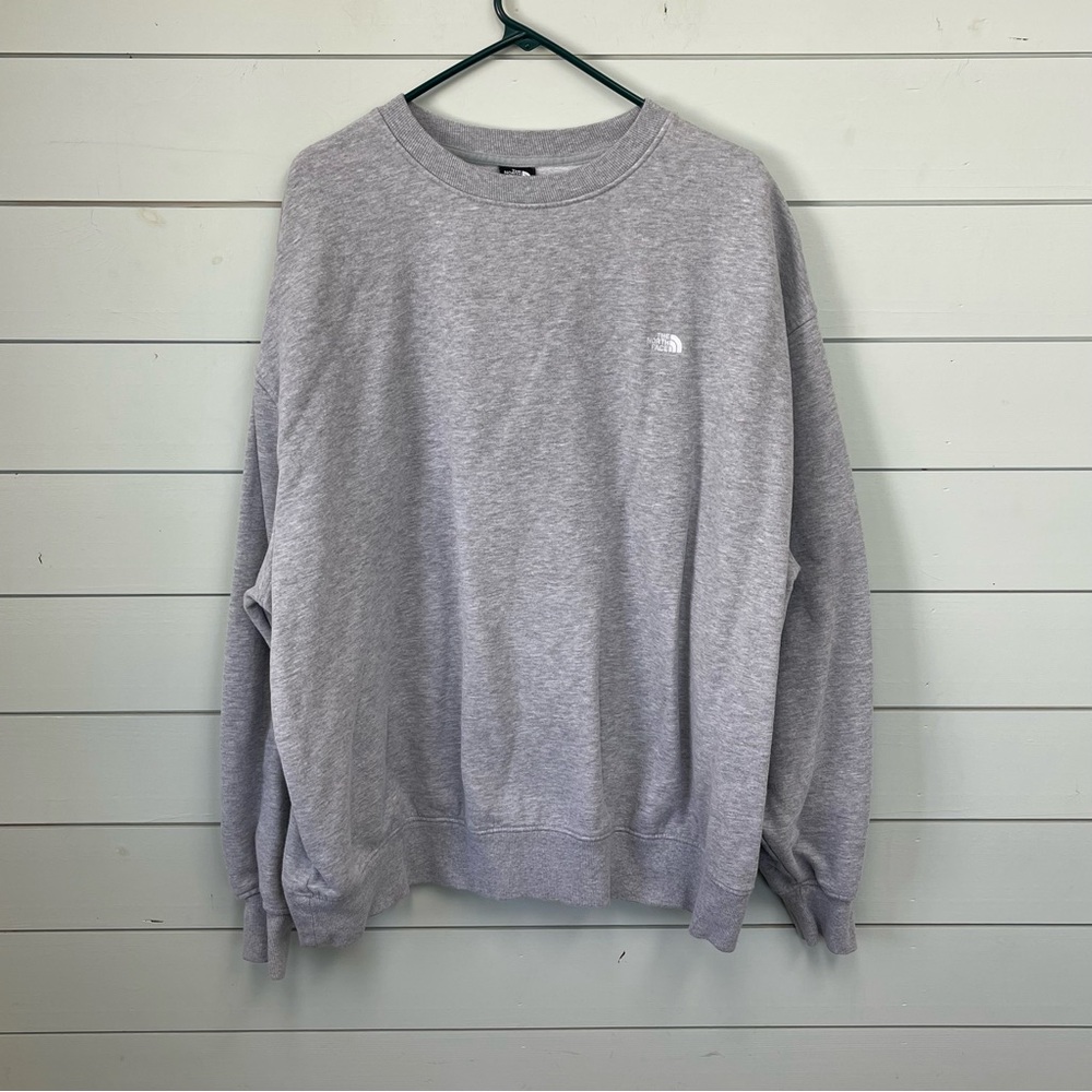 The North Face long sleeve crewneck sweatshirt gray men’s size XL